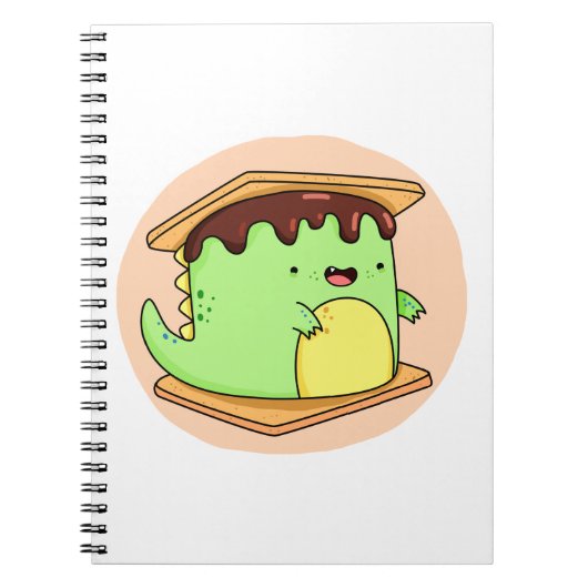 Carnet Cute Kawaii Dino-smore (Devant)