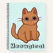 Carnet Cute Kawaii Funny Meowgical Chat (Devant)