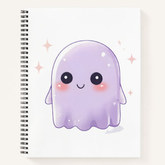 Carnet Cute Kawaii Ghost Notebook | Aesthetic Halloween