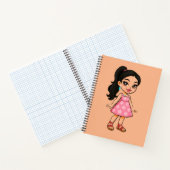 Carnet Cute Kawaii Girl Sticker (Intérieur)