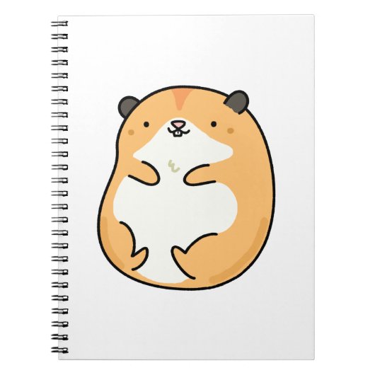 Carnet Cute Kawaii Hamster (Devant)