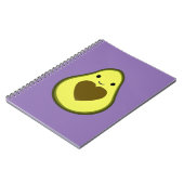 Carnet Cute Kawaii Happy Love Avocado (Côté gauche)
