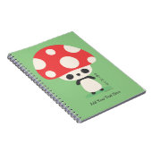 Carnet Cute Kawaii japonais Kinoko Champhroom Panda (Côté Droit)