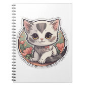 Carnet Cute Kawaii Kitten (Devant)
