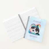 Carnet Cute Kawaii Orca Killer Whale Rainbows Papillons (Intérieur)