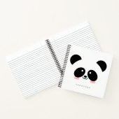 Carnet Cute Kawaii Panda | Ajouter Votre Nom (Intérieur)