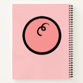 Carnet Cute Kawaii Pink Piggy Pig Vector Art (Dos)