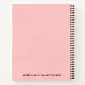 Carnet Cute Kawaii Pink Piglets & Piglets Motif Vector Ar (Dos)