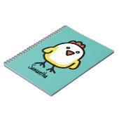 Carnet Cute Kawaii poulet au poulet (Côté gauche)