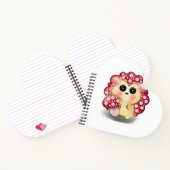 Carnet Cute Kawaii Red Mushroom Hedgehog Toadstool Art (Intérieur)