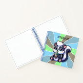 Carnet Cute Kawaii Skunk with Bubble Tea Personnalisé (Intérieur)
