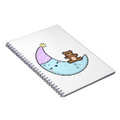 Carnet Cute Kawaii Sleepy Moon (Côté Droit)