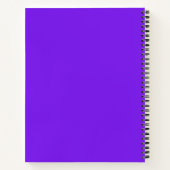 Carnet Cute Kawaii Souriant Boba Tea sur Purple (Dos)
