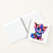 Carnet Cute Kawaii Striped Baby Kitten (Intérieur)