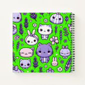 Carnet Cute Kawaii thème Purple Lavender | Spirale (Dos)