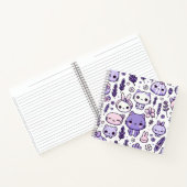 Carnet Cute Kawaii thème Purple Lavender | Spirale (Intérieur)