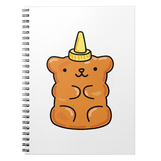 Carnet Cute Kawaii Unicorn Gummy Bear (Devant)