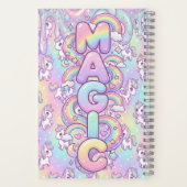 Carnet Cute Kawaii Unicorn Pastel Rainbow Magical (Verso)