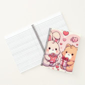 Carnet Cute Kawaii Valentine Bunny Bear Love Gift (Intérieur)