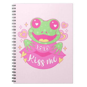 Carnet Cute Kiss Me Frog - Xoxo