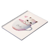 Carnet Cute Kitten avec Coeur de Balloon (Côté gauche)