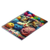 Carnet Cute Kitten Dormir sous une couverture (Côté gauche)