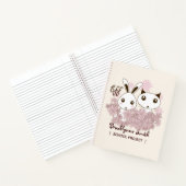 Carnet Cute Kitten et Bunny amis animaux filles enfants (Intérieur)
