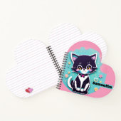Carnet Cute Kitten rose & bleu (Intérieur)