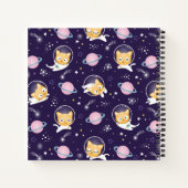 Carnet Cute Kitty Chat Astronauts Motif (Dos)