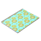 Carnet Cute Kiwi Blue Fruit Summer Fresh Kawaii Pattern (Côté gauche)