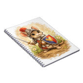 Carnet Cute Knight Mouse Spiral Notebook (Côté Droit)