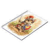 Carnet Cute Knight Mouse Spiral Notebook (Côté gauche)