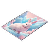 Carnet Cute Lapin Rose Coton Bonbons Nuages (Côté gauche)