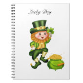 Carnet Cute leprechaun & pot d'or (Devant)