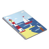 Carnet Cute Lighthouse and Boat Seaside Art (Côté Droit)
