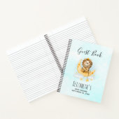 Carnet Cute Lion Fishing on the Moon Guest Book (Intérieur)