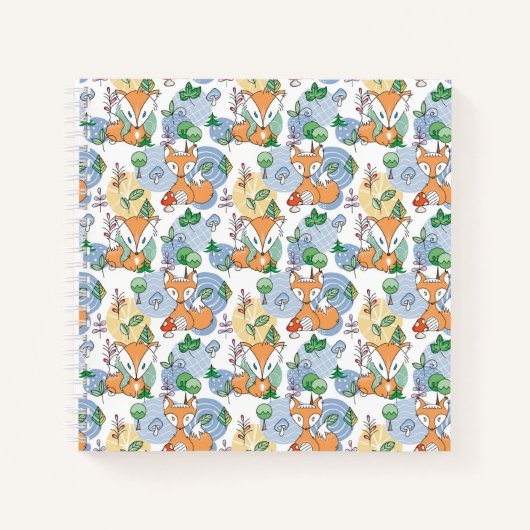 Carnet Cute Little Fox Motif (Devant)