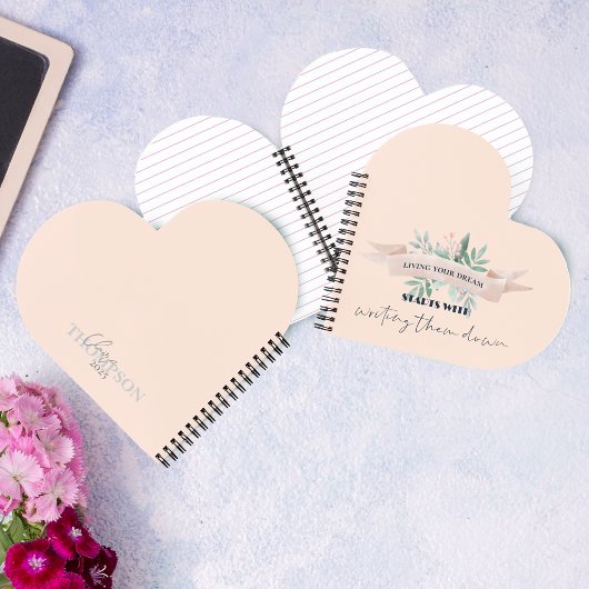 Carnet Cute Living Your Dream Citer Souvenirs Keepsaké