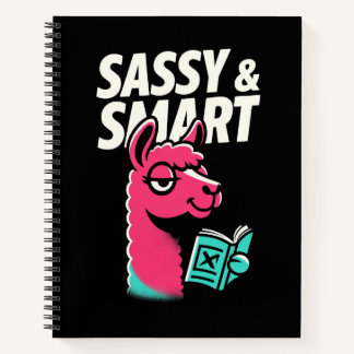 Carnet Cute Llama Reading Book