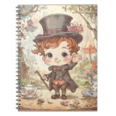 Carnet Cute Mad Hatter Whimsical Wonderland Woodland Art (Devant)