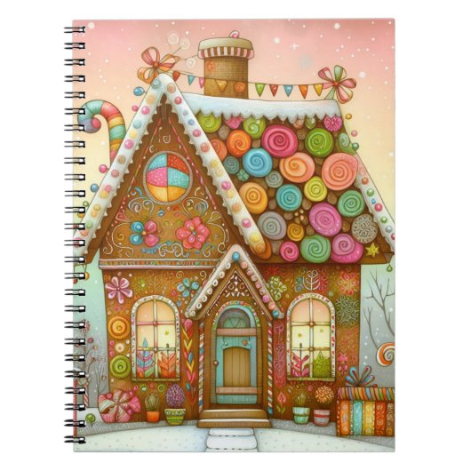 Carnet Cute, maison de pain d'épices (Devant)