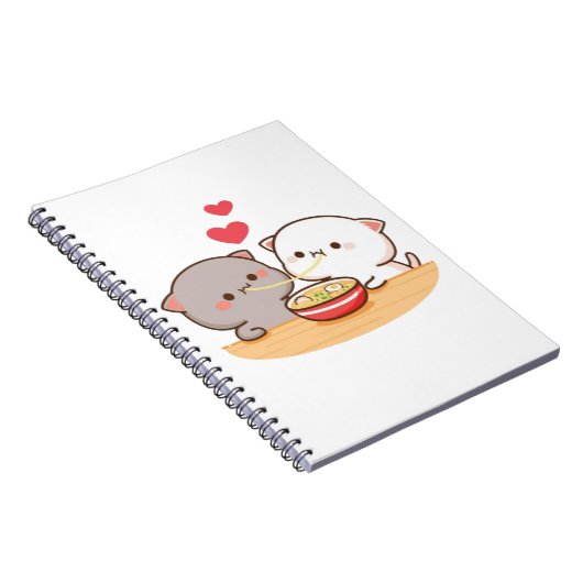 Carnet Cute Mochi Peach Cat (Côté Droit)