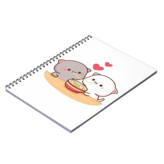 Carnet Cute Mochi Peach Cat (Côté gauche)