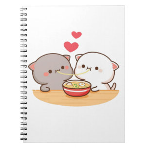 Carnet Cute Mochi Peach Cat