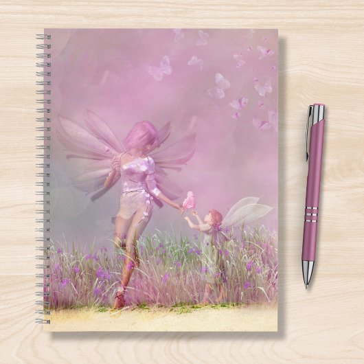 Carnet Cute Moderne Fées Papillons Rose Girls