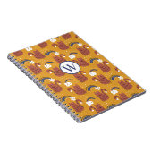 Carnet Cute monogramme chat (Côté Droit)