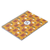 Carnet Cute monogramme chat (Côté gauche)