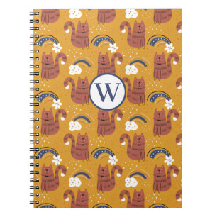 Carnet Cute monogramme chat