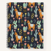 Carnet Cute Motif Alpacas (Devant)