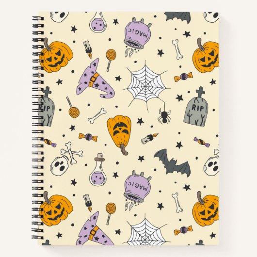 Carnet Cute Motif Halloween (Devant)